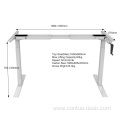 Manual Height Adjustable Standing Desk Frame Hand Crank Adjustable Table With Office Furniture